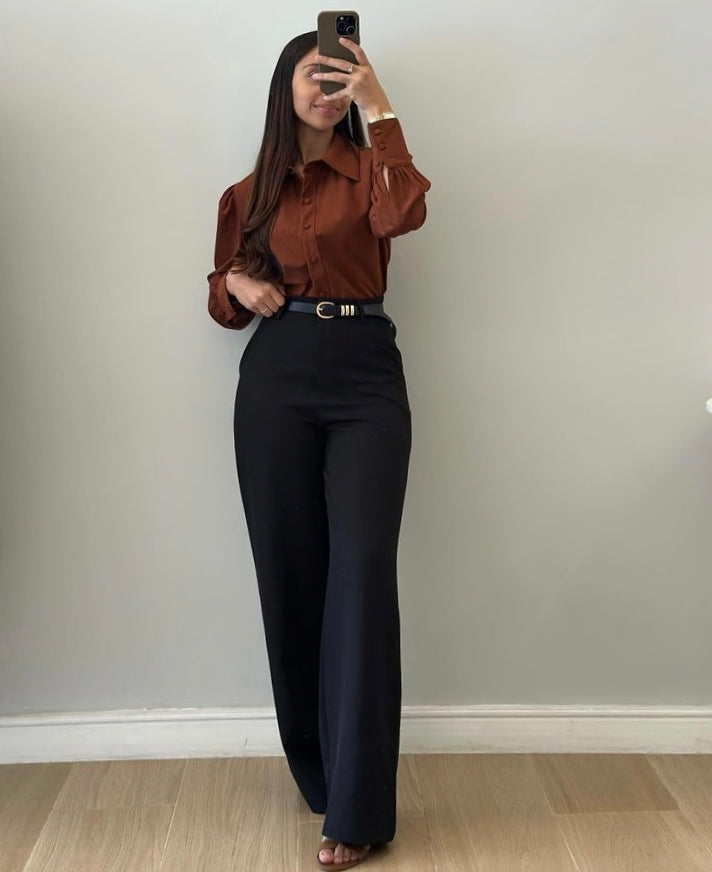 Elegant High-Waist Trousers
