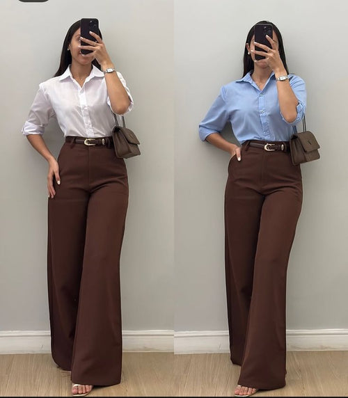 Elegant High-Waist Trousers